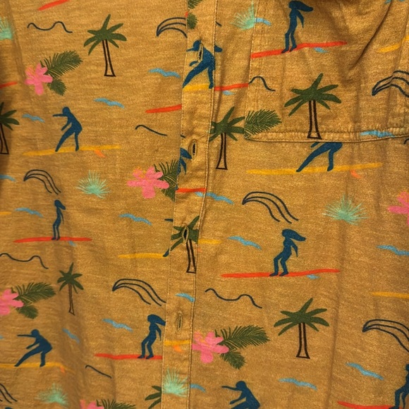 Free People // Banner Day Surfer Hawaiian Tee - Picture 7 of 8